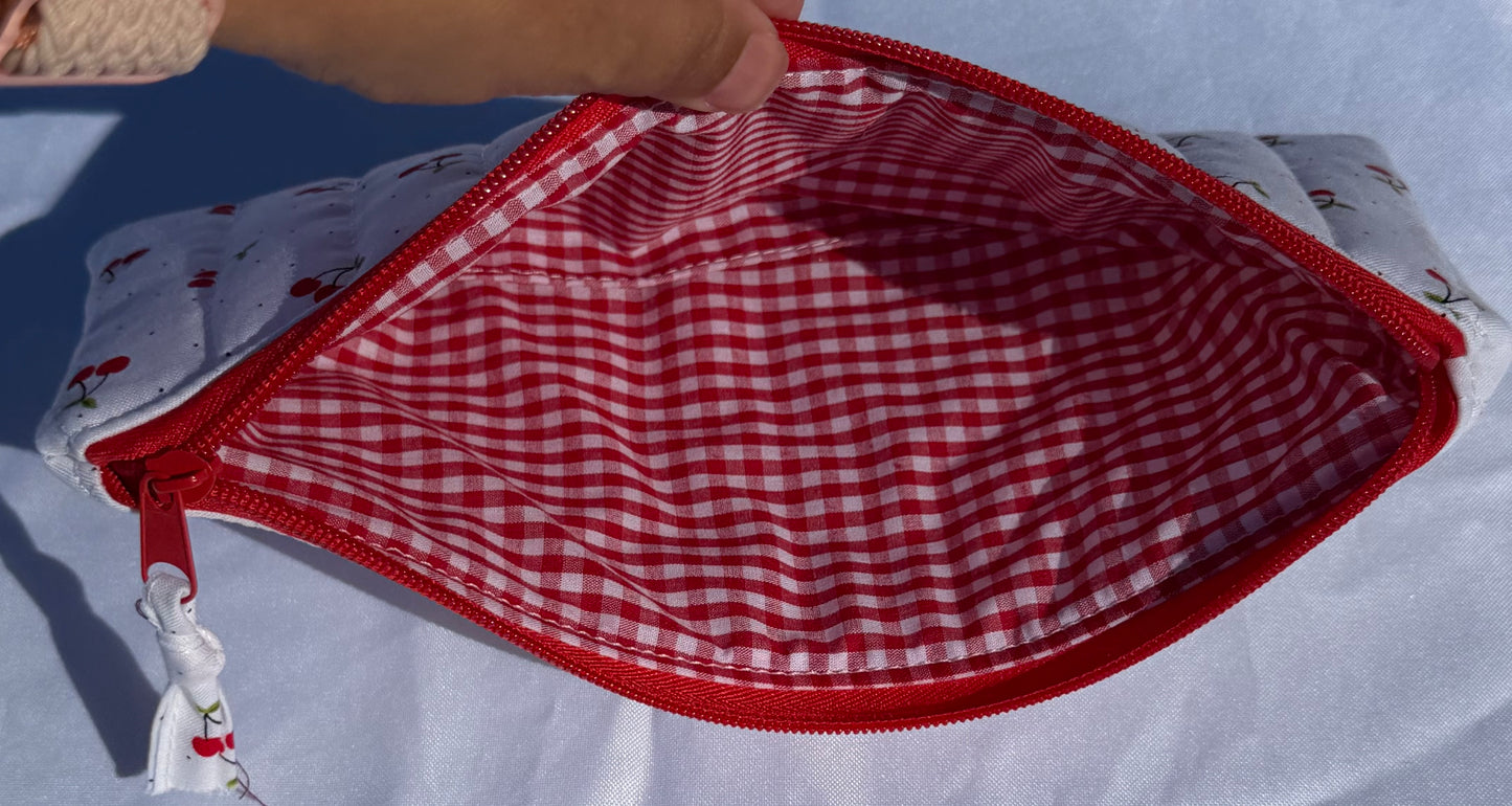 Cherry Print Pencil Pouch