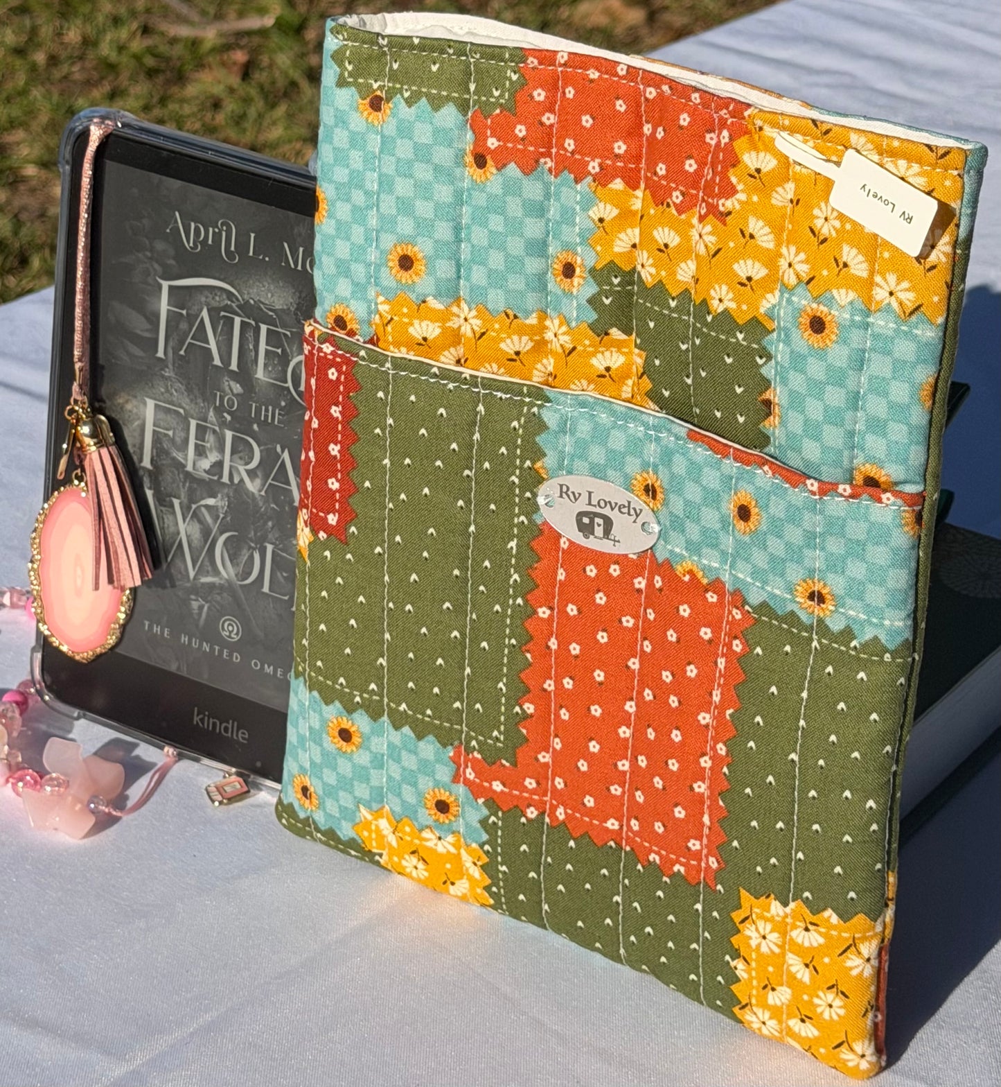 Patchwork Floral Small Book/Kindle/Mini IPad Sleeve