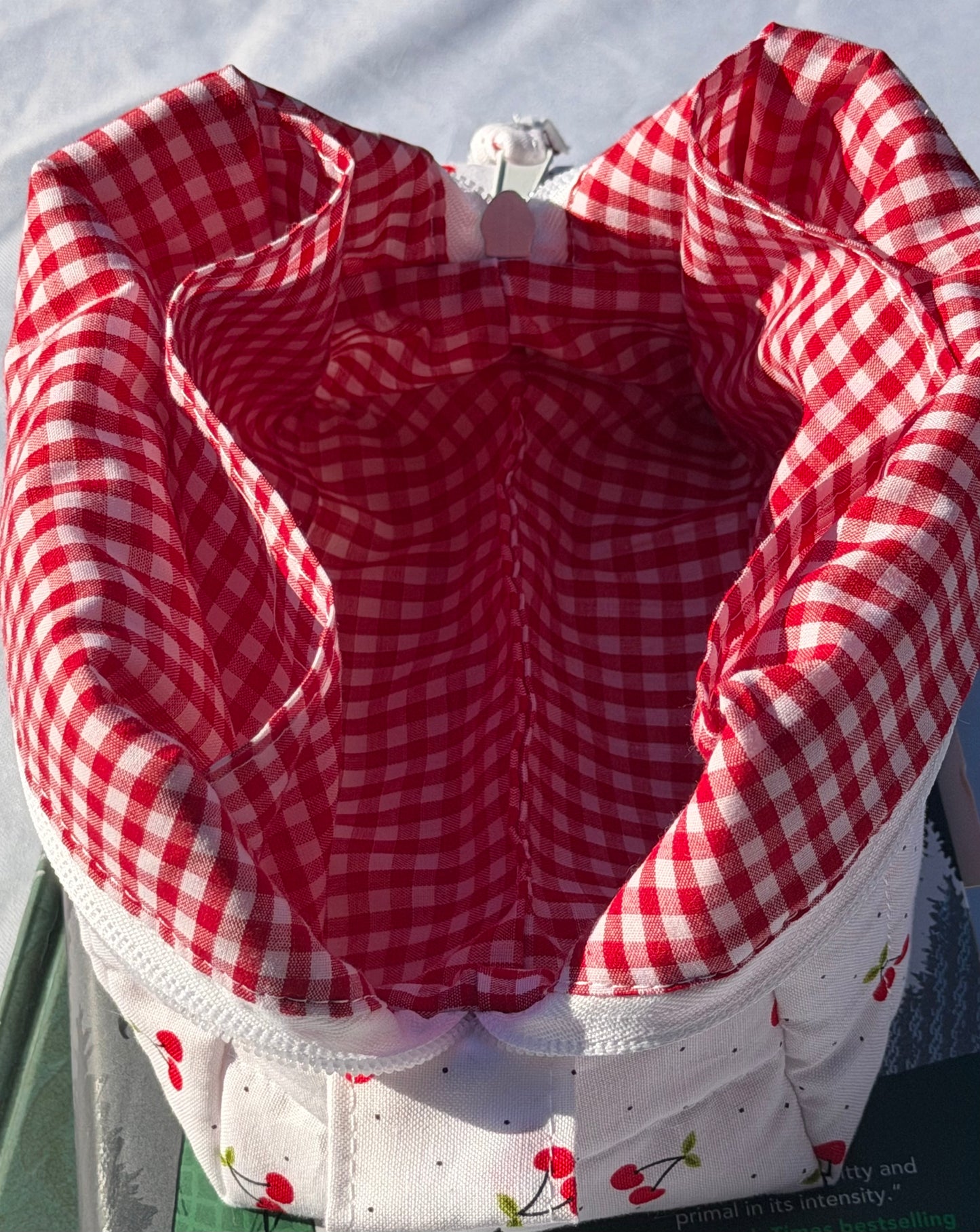 Small Cherry Boxy Bag