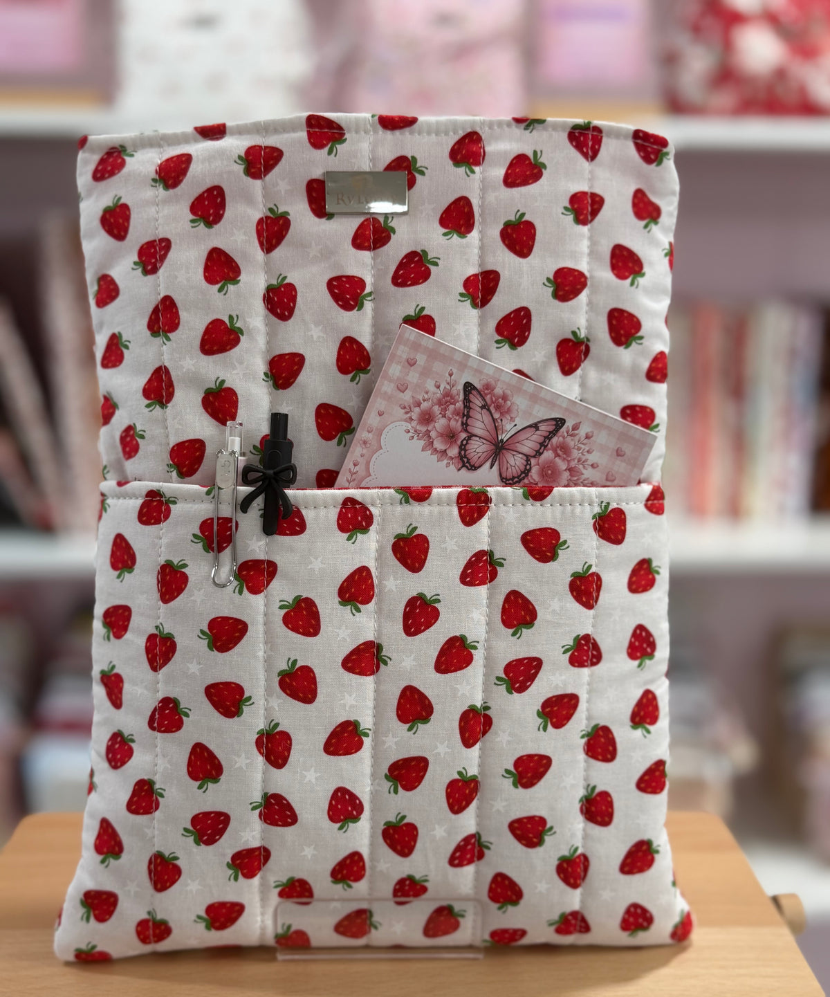 π Strawberry Fields Large Book Sleeve