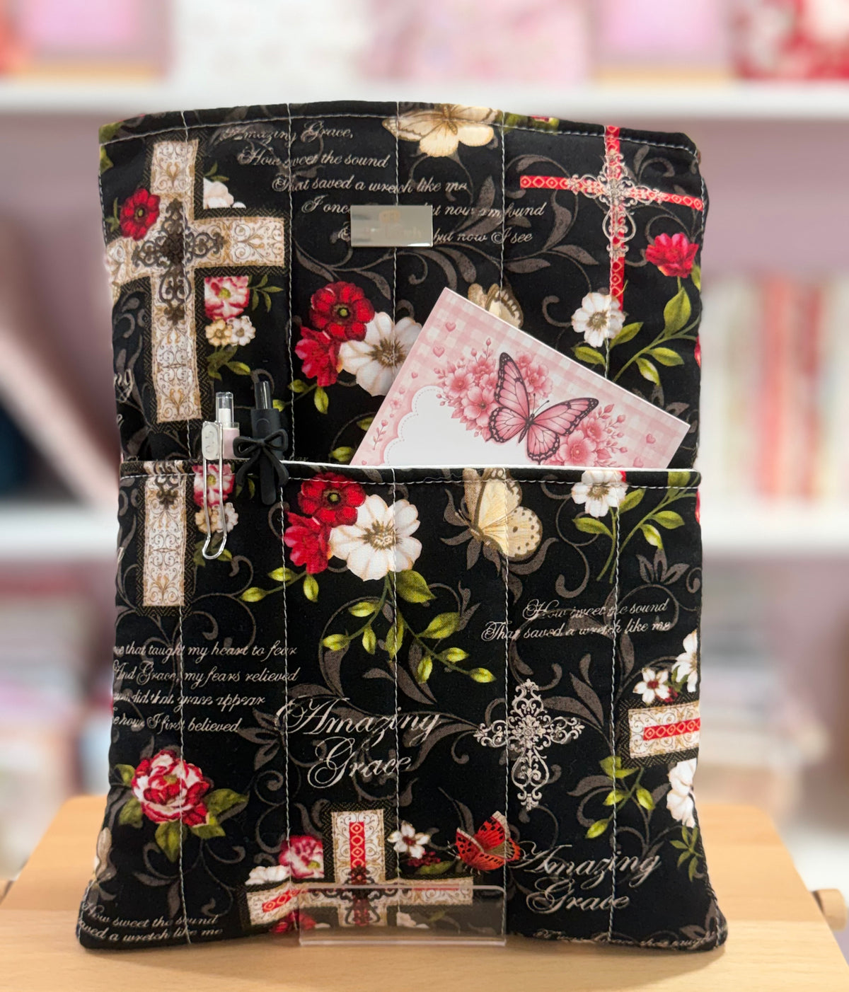 π¦ Faith, Butterflies and Blooms Large Book Sleeve