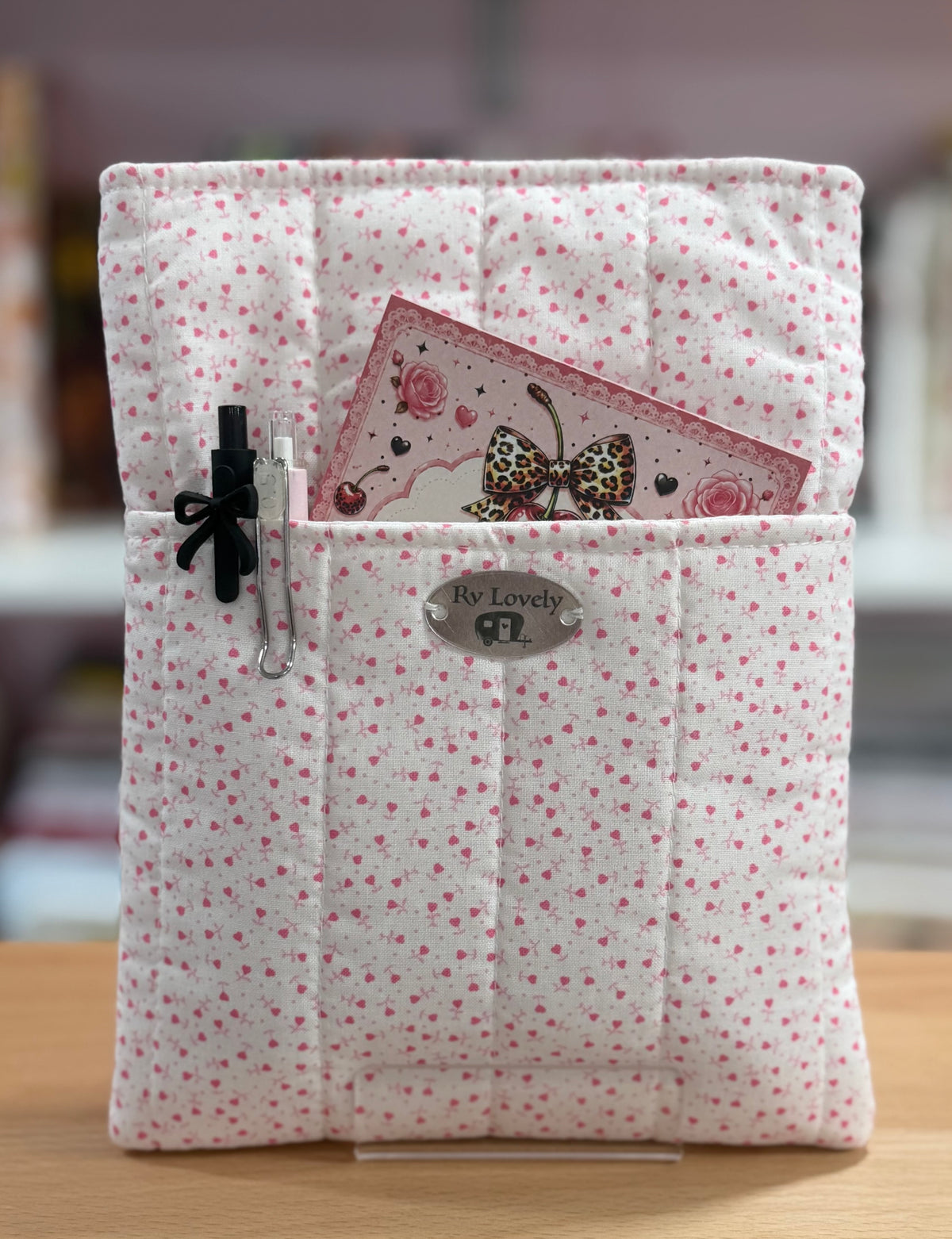 Sweet Pink Blossoms Small Kindle and Book Sleeve