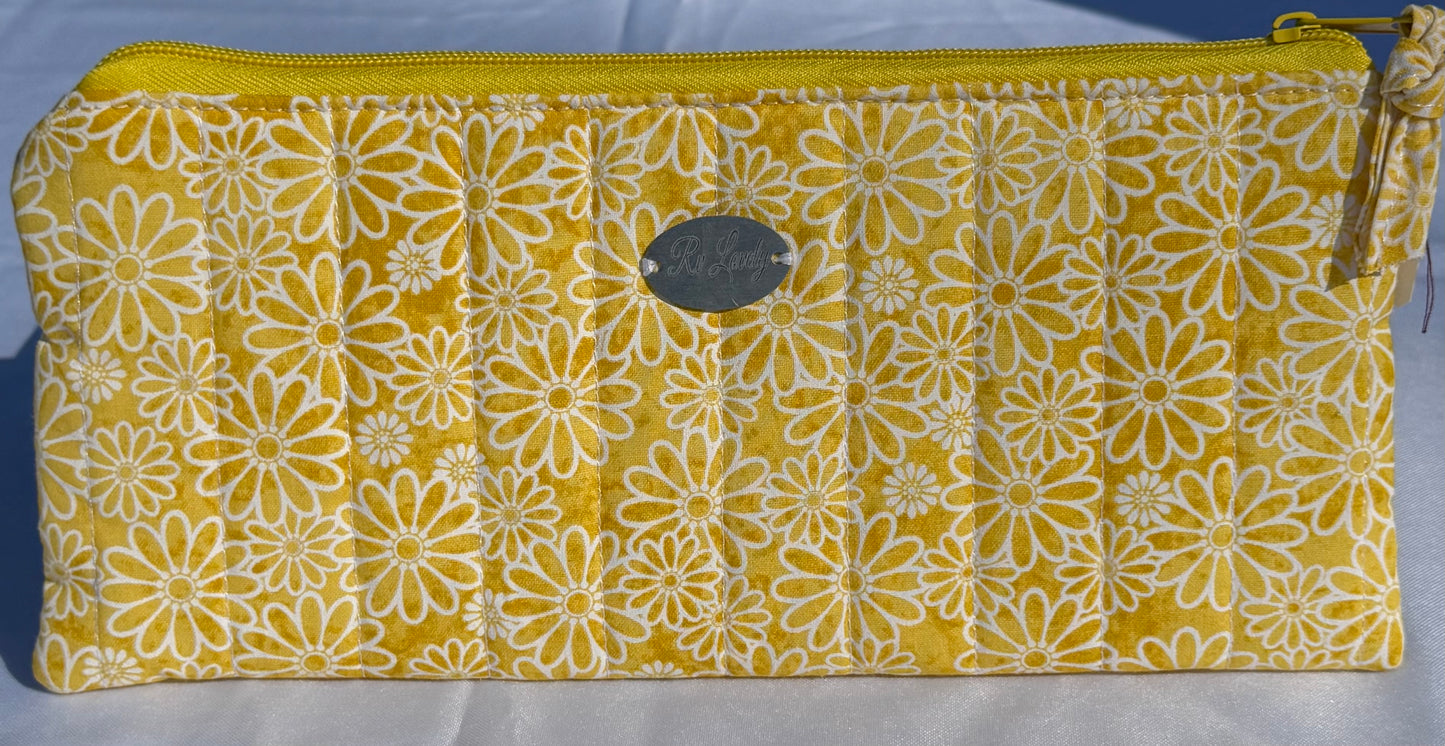 Yellow Daisy  Pencil Pouch