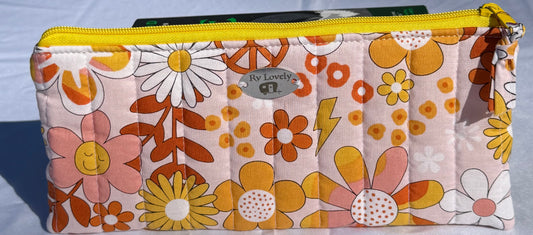 Retro Flower “Groovy” Pencil Pouch