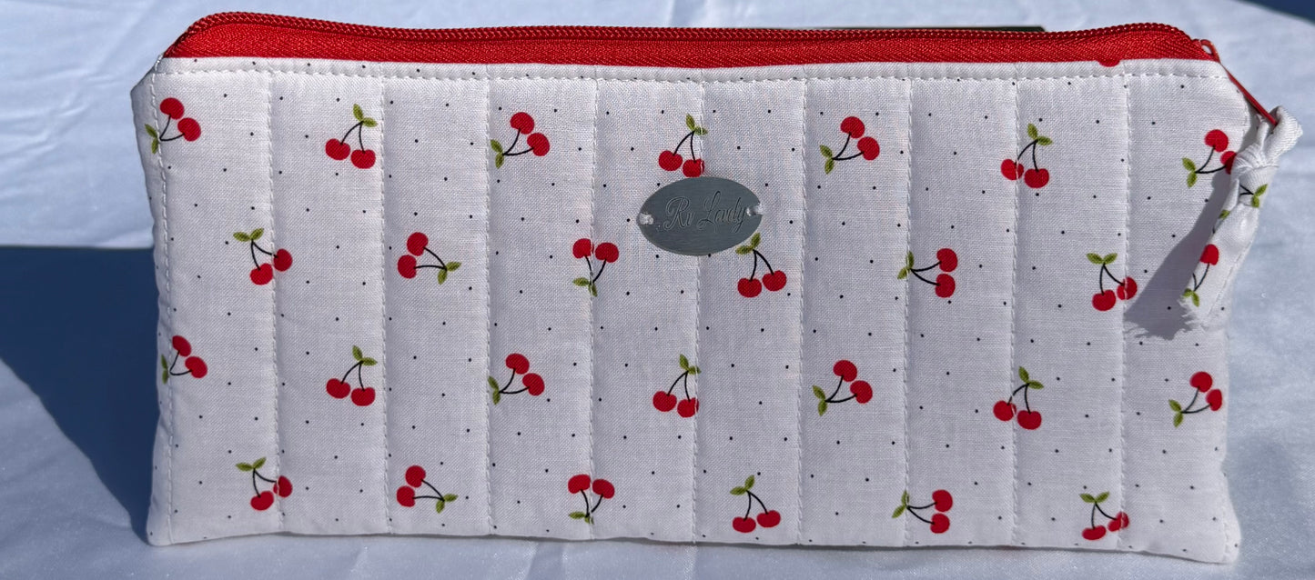 Cherry Print Pencil Pouch