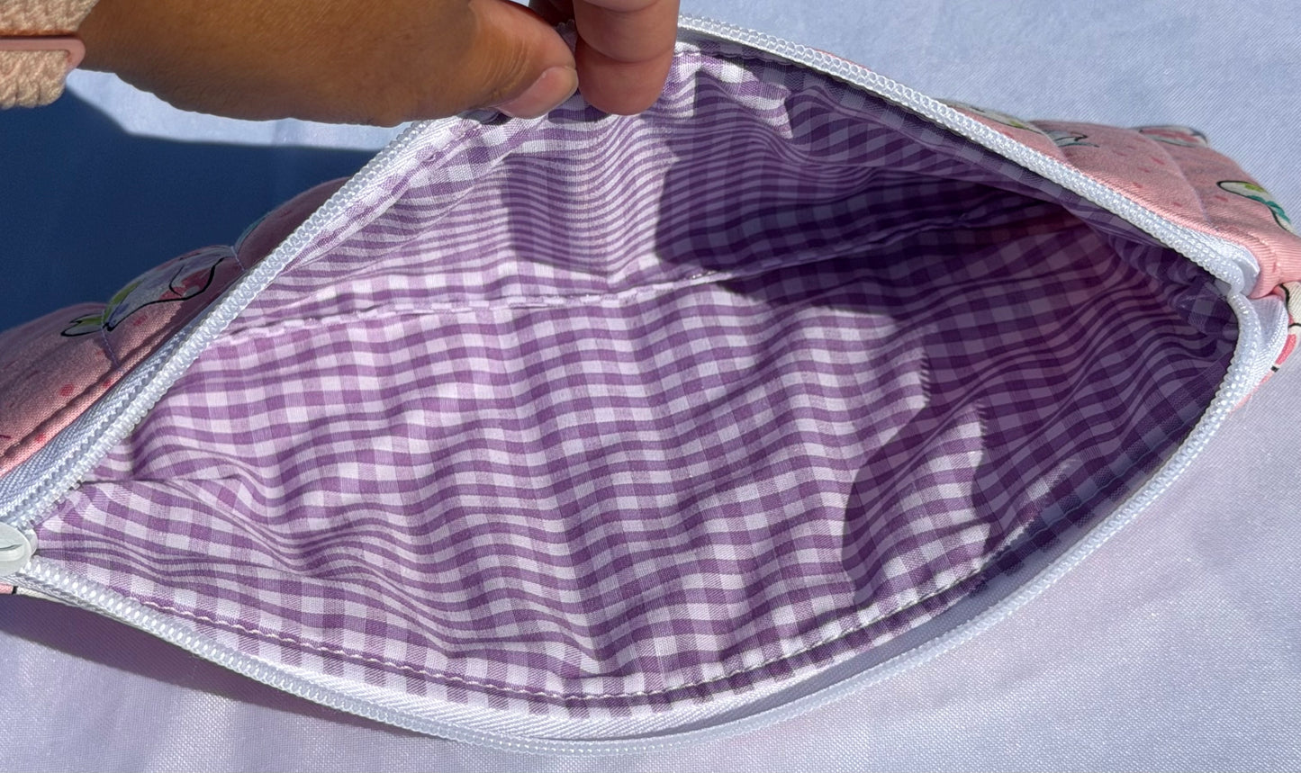 Pink Floral Ghost Pencil Pouch