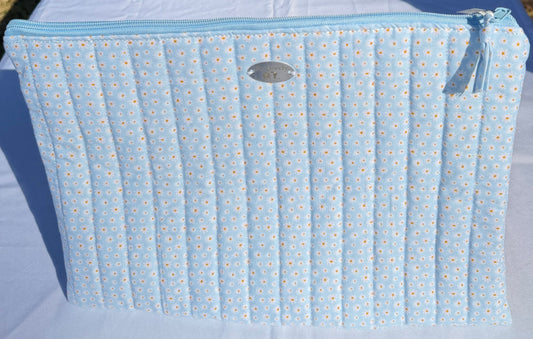 Light Blue Mini Daisy Laptop Sleeve