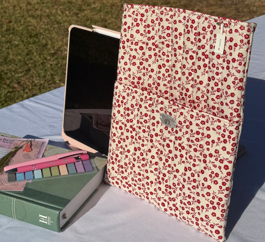 Large Red Rose Book/Ipad Sleeve