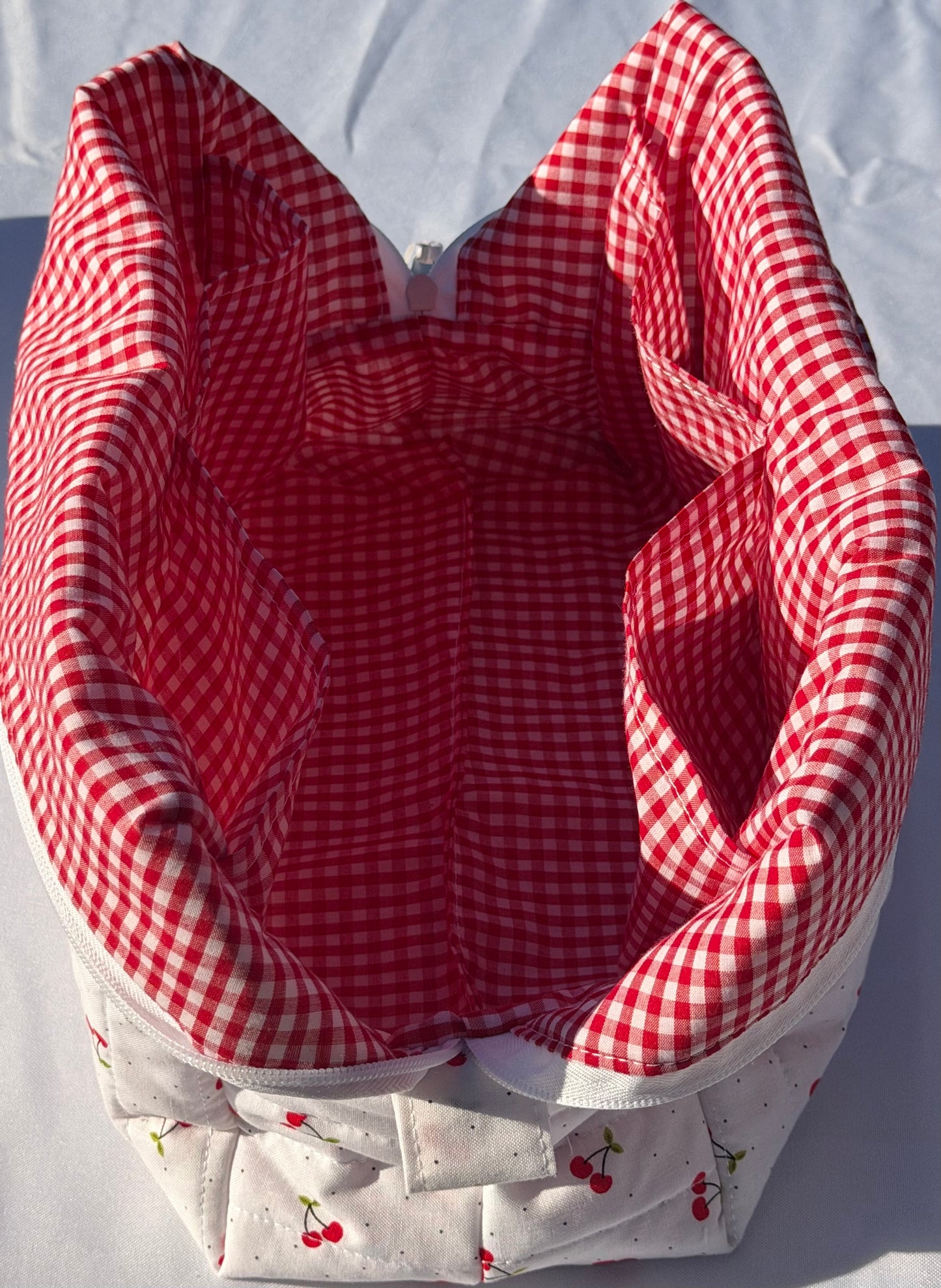 Large Cherry Boxy Bag