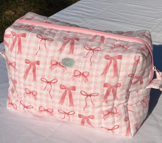 Pink Bow Boxy Bag