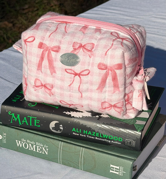 Pink Bow Small Boxy Bag