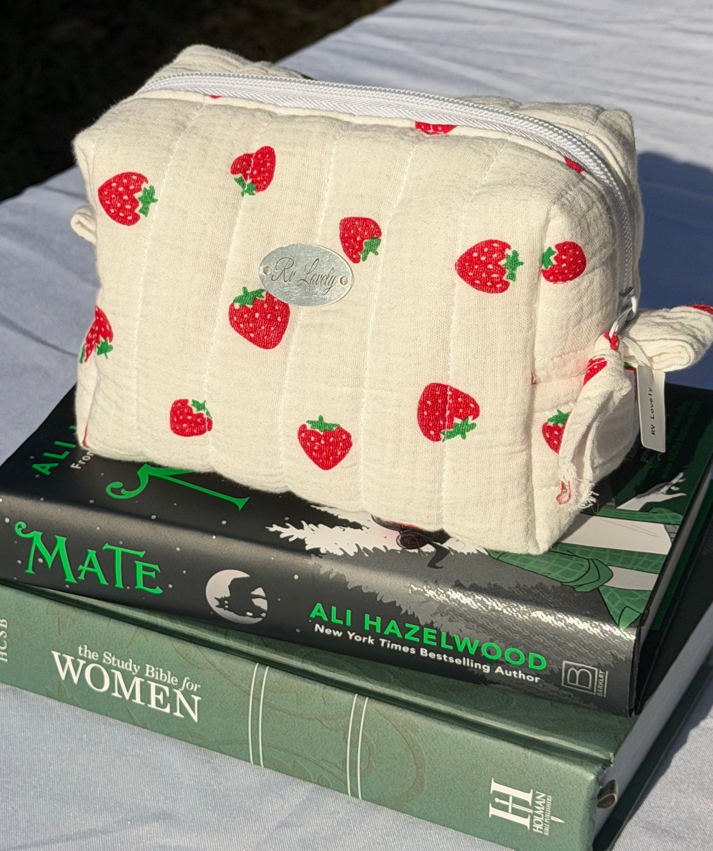 Small Strawberry Boxy Bag