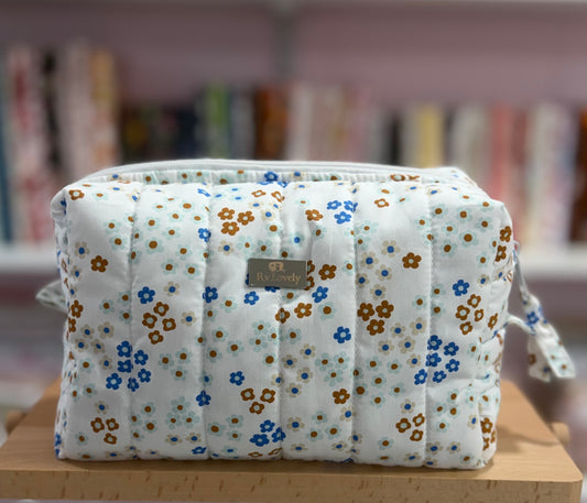 Medium Blue Blossom Boxy Bag