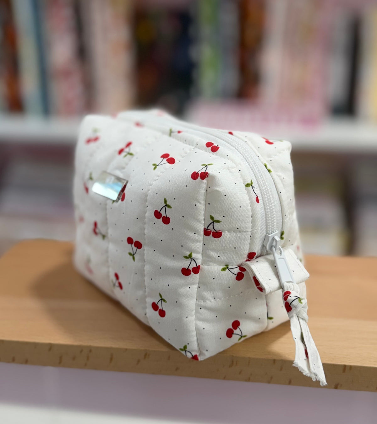 🍒 Small Sweet Cherry Quilted Boxy Bag