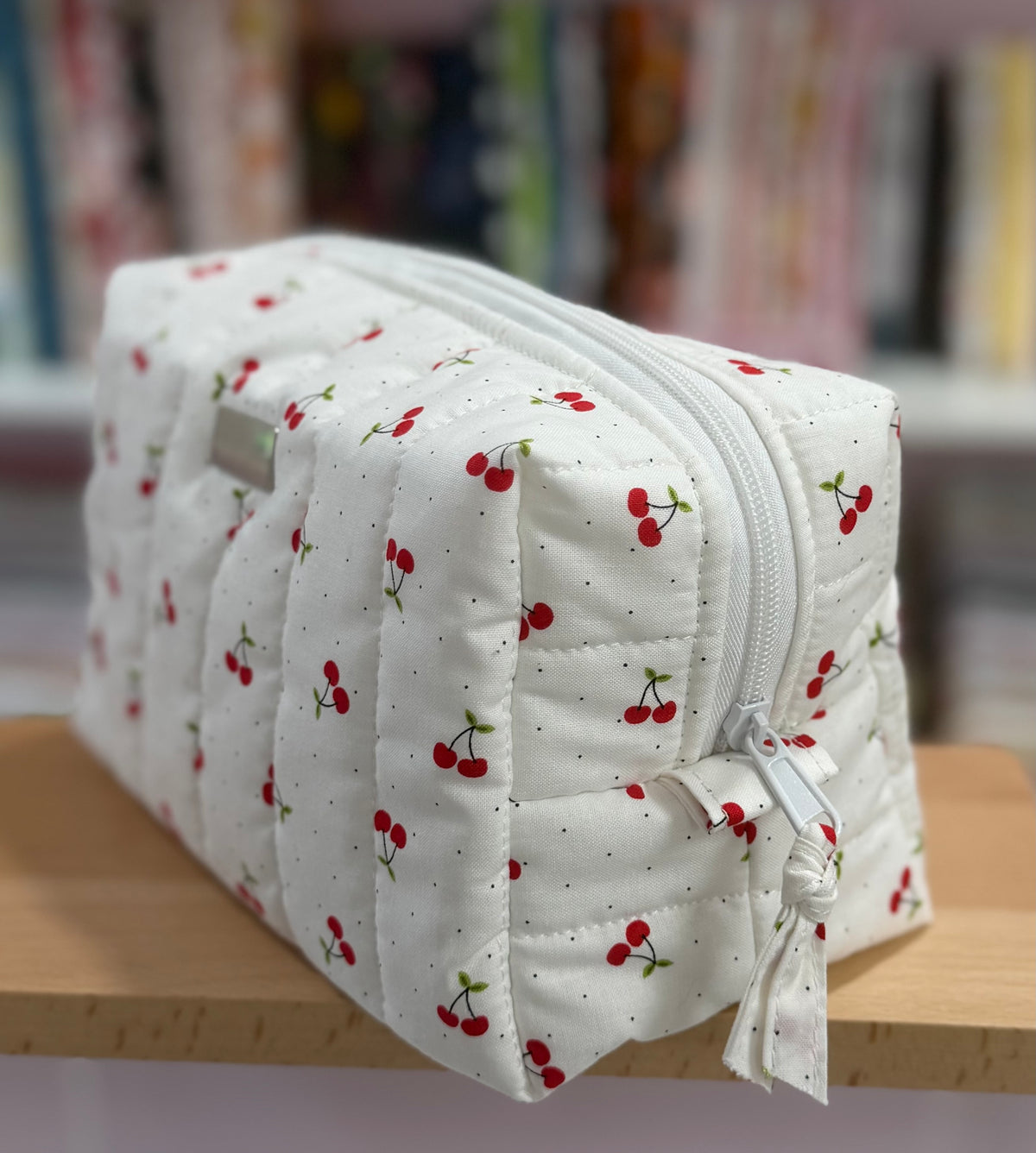 Sweet Cherry Quilted Set Boxy Bag