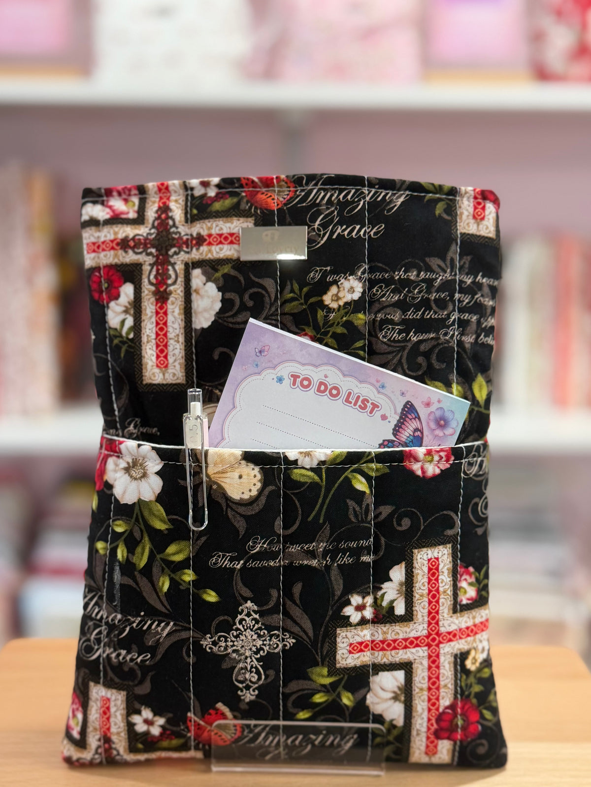 Faith, Hope and Blooms Medium Book and Tablet Sleeve