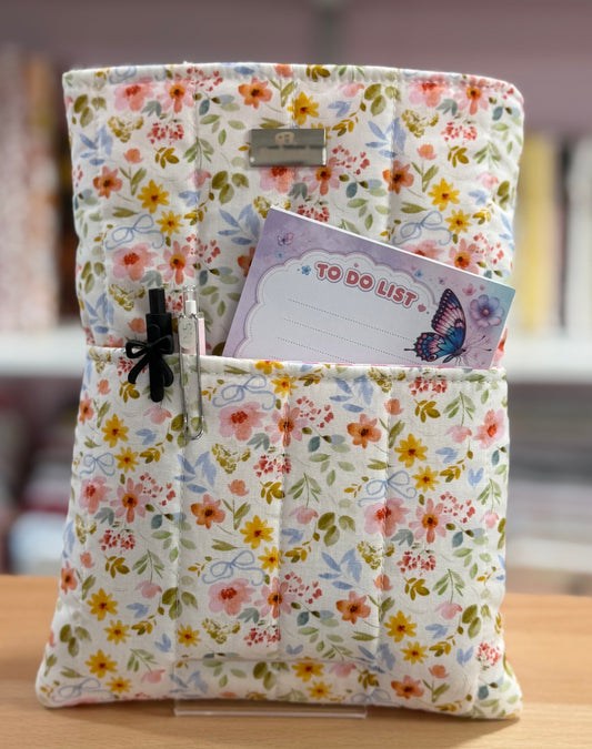 Flower Bow Fields Medium Book and Tablet Sleeve