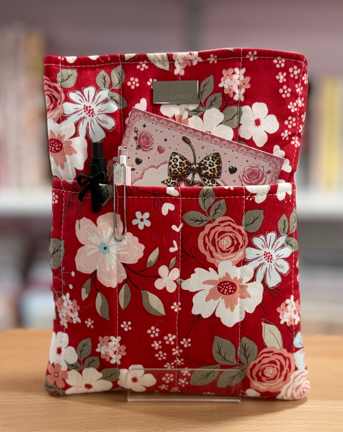 🌹 Ruby Blossom Small Kindle and Book Sleeve